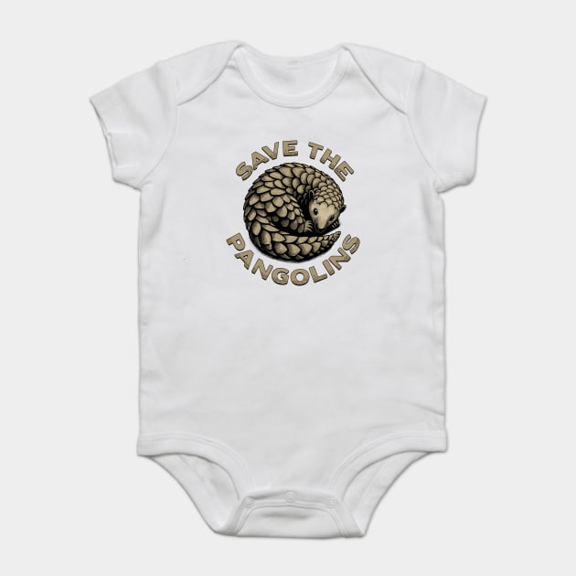 Save the Pangolins Baby Bodysuit by GoshWow®